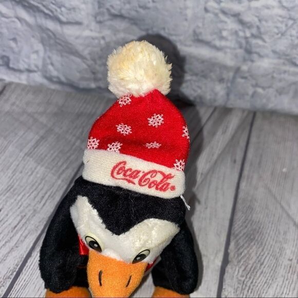 Coca Cola collectibles small plush animals polar bear penguin and lion - Picture 7 of 7